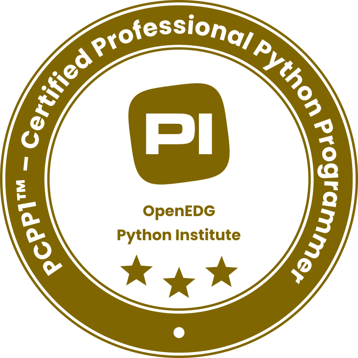 PCPP1 Python Certified Professional Programmer Badge