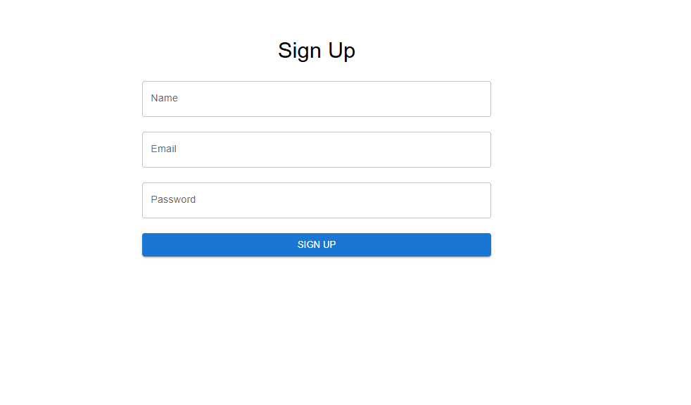 Web App Signup