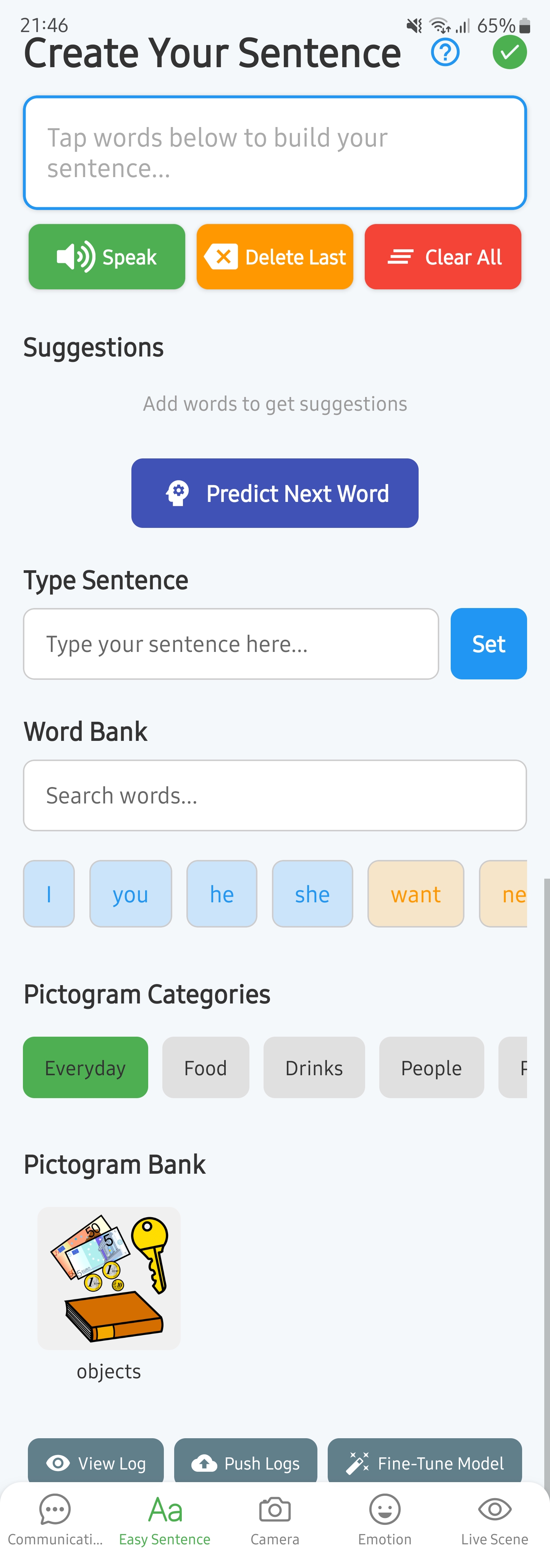 Sentence Builder (Mobile)