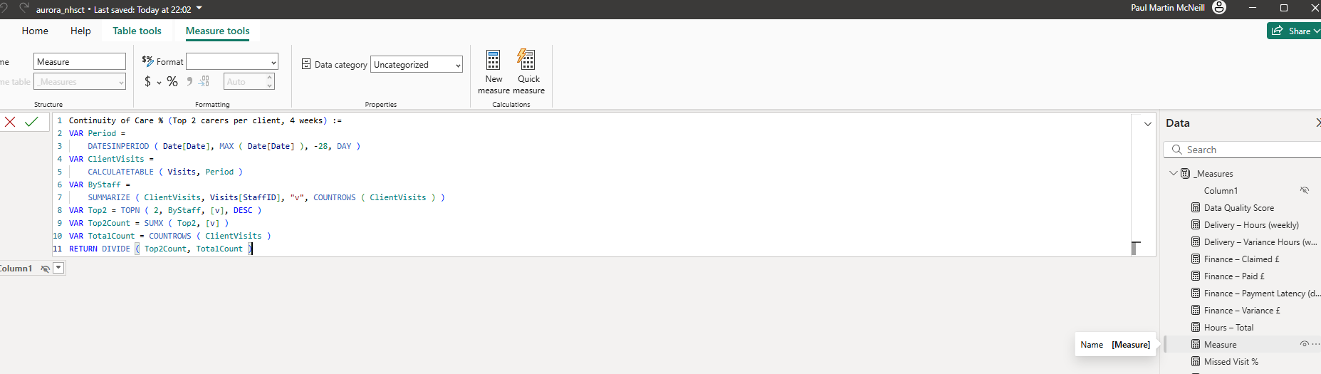 DAX Measure Example 5