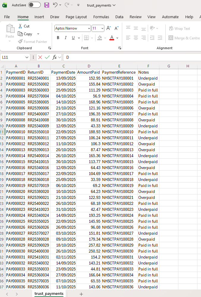 Excel Trust Payments